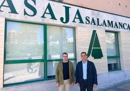 Juan Luis Delgado y Mariano Olea, presidente y gerente, de ASAJA Salamanca.