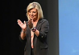 Terelu Campos, durante su actuación en Valladolid.