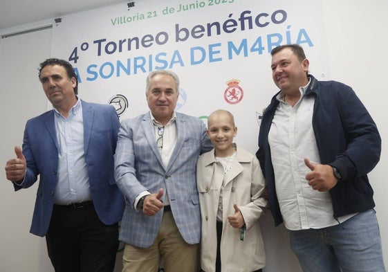 Presentación del torneo benéfico de futbol 'La Sonrisa de María'.