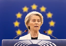 La jefa del Ejecutivo comunitario, Ursula von der Leyen.