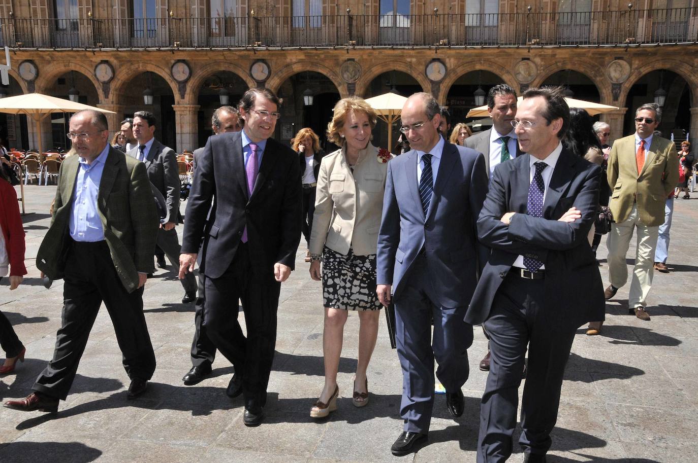 El 22 de mayo de 2011 se presentó a sus últimas Elecciones Municipales en Ciudad Rodrigo, que volvió a ganar por mayoría absoluta, mientras era presidente del Partido Popular salmantino. En la imagen, en un acto de campaña junto a Alfonso Fernández Mañueco y Esperanza Aguirre el 4 de mayo.