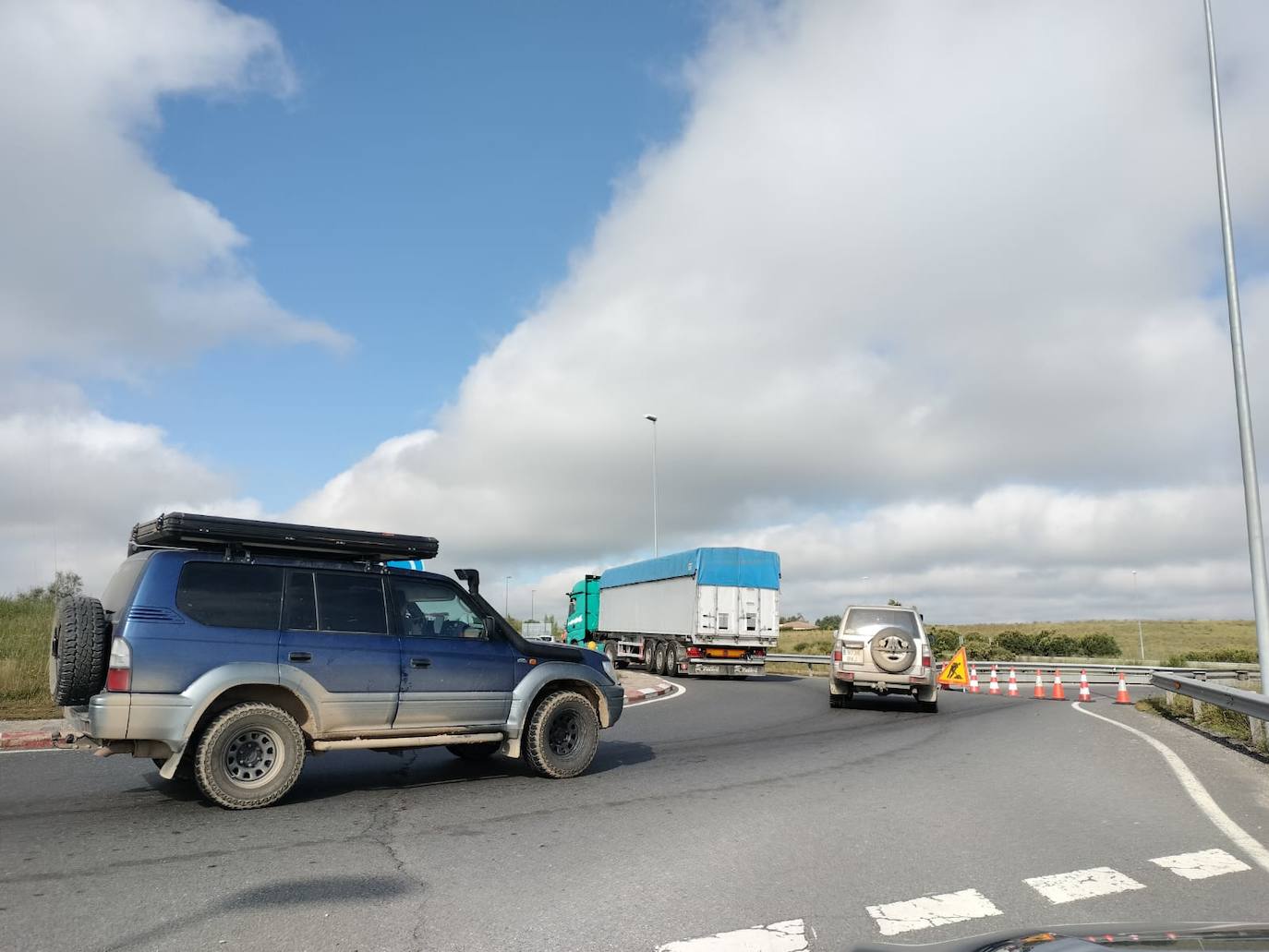 Corte inesperado en la A-66 a la altura de Guijuelo