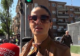 Ana Herminia, ante el micrófono de Europa Press.