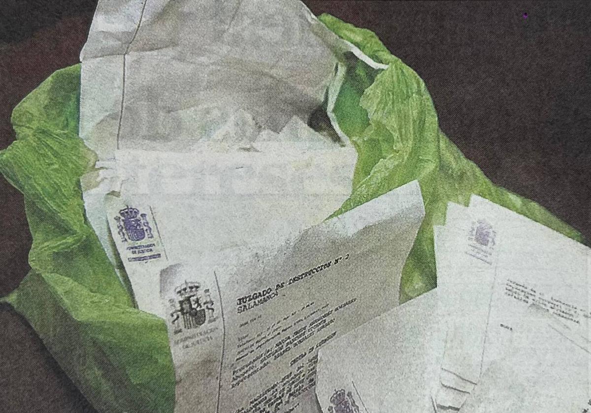 Imagen de los papeles de la Audiencia metidos en bolsas en el año 2000.
