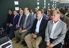 Ángel Peralvo, Antonio Labrador, Javier Iglesias, David Mingo, Eloy Ruiz y Juan Carlos Zaballos en la feria.