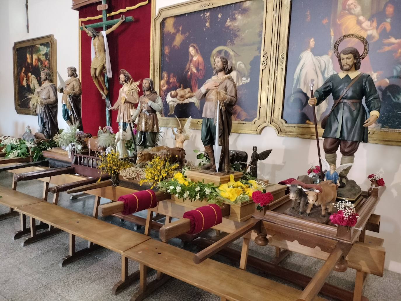 Encuentro de seis imágenes de San Isidro para bendecir los campos del Alto Alagón