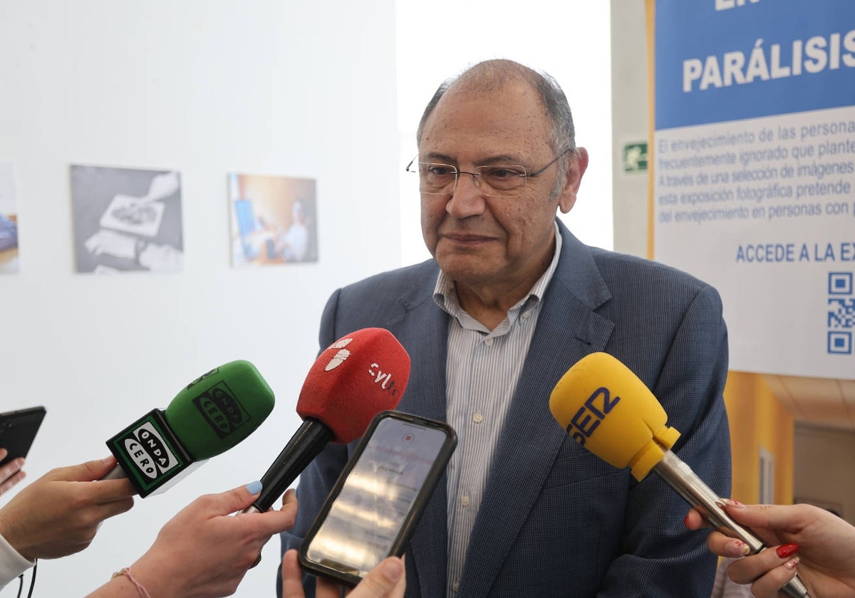 Jesús Alberto Martín, presidente de Aspace, este martes en «El Charro».