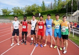 Participantes en la Final 1 de los 100 metros