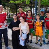 Un grupo de jóvenes que participaron en las actividades.
