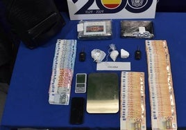 Material incautado Policía Nacional