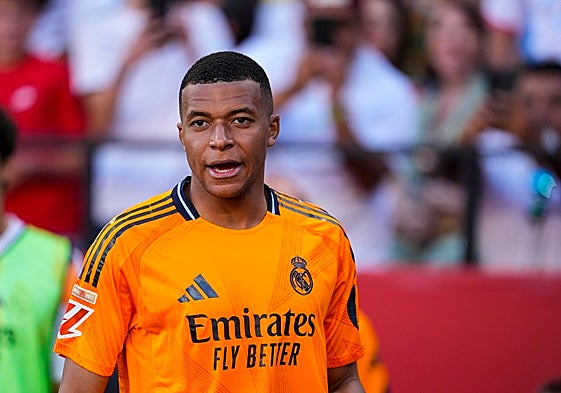 Mbappé, en el partido de LaLiga contra el Sevilla.