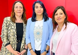 Rosa Rubio, Sara Sánchez y Lourdes Rubio.