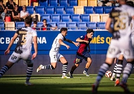 Eudald Vergés y Virigili, en el choque de este sábado en el Johan Cruyff.