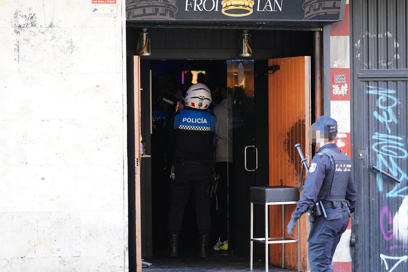 La redada policial de este domingo en el after de Sancti Spíritus, en imágenes