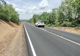 Imagen de la carretera tras la obra llevada a cabo.