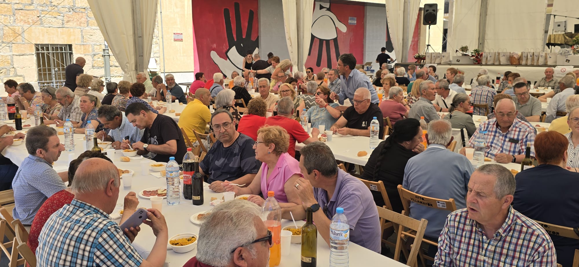 Homenaje y paella para 200 mayores de Villamayor de Armuña