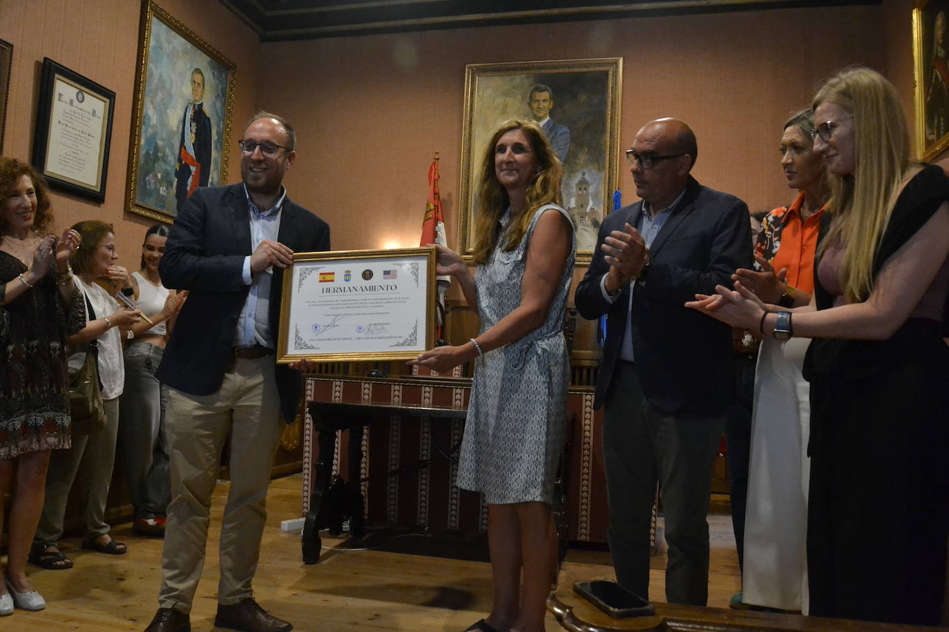 Miróbriga estrecha lazos de amistad la localidad estadounidense de Franklin