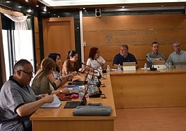 Parte de los munícipes de Carbajosa durante la sesión plenaria.