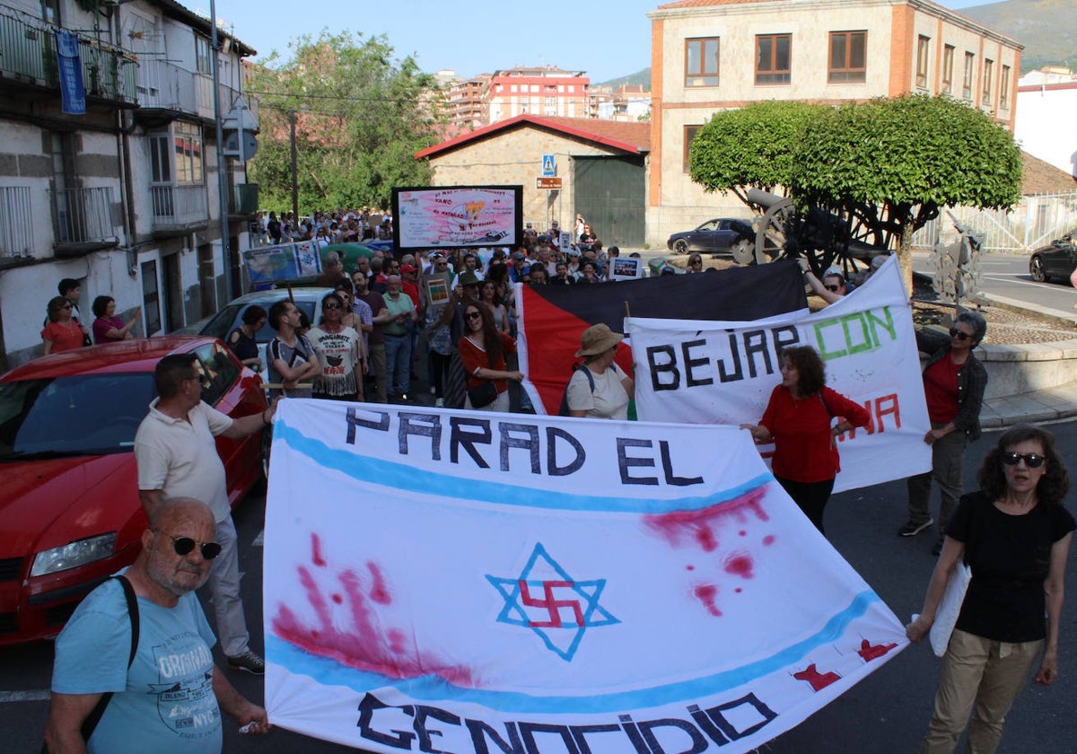 Béjar se manifiesta en apoyo de Palestina