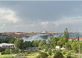 Imagen del incendio.