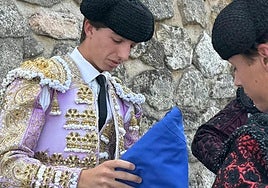 Julio Norte, antes de hacer el paseíllo.