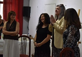 Maribel Muñoz, Adriana López, Isabel de la Cruz y Ana Sánchez White, en el Casino.
