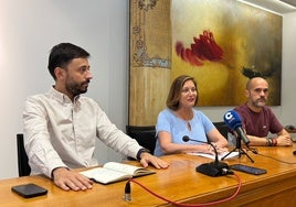 Imagen de la rueda de prensa ofrecida en la mañana de este martes.
