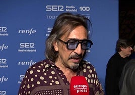 Antonio Carmona, ante el micrófono de Europa Press.