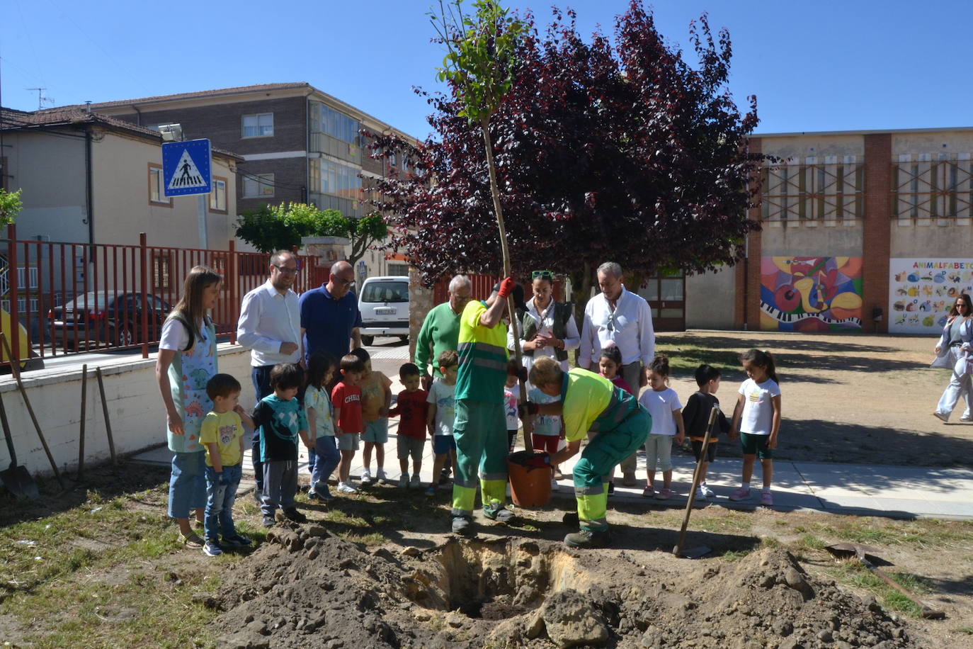 Ciudad Rodrigo celebra una multitudinaria plantación de árboles