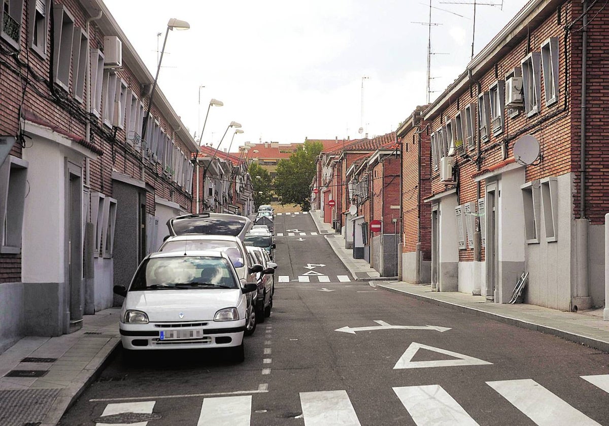 Calle Sierra de Béjar, en el barrio del Carmen.