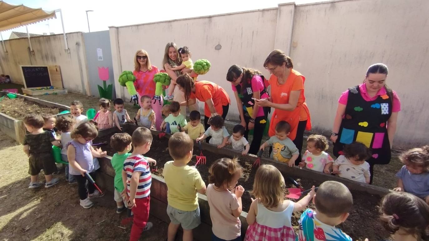 Los huertos de la Escuela Infantil de Santa Marta.