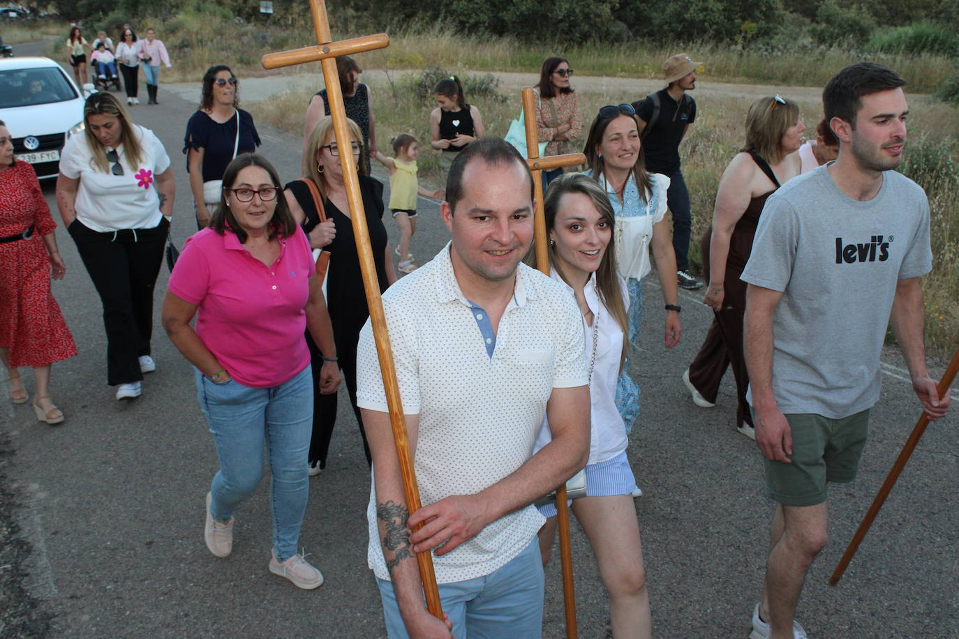 Valdefuentes de Sangusín recibe a la Virgen del Carrascal