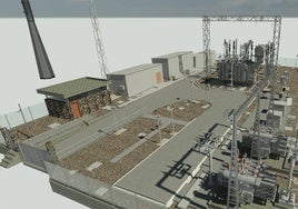 Resultado en tres dimensiones de la futura ampliación de la subestación