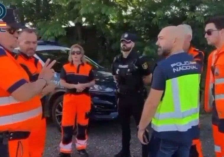 Imagen del operativo de búsqueda en Valladolid.