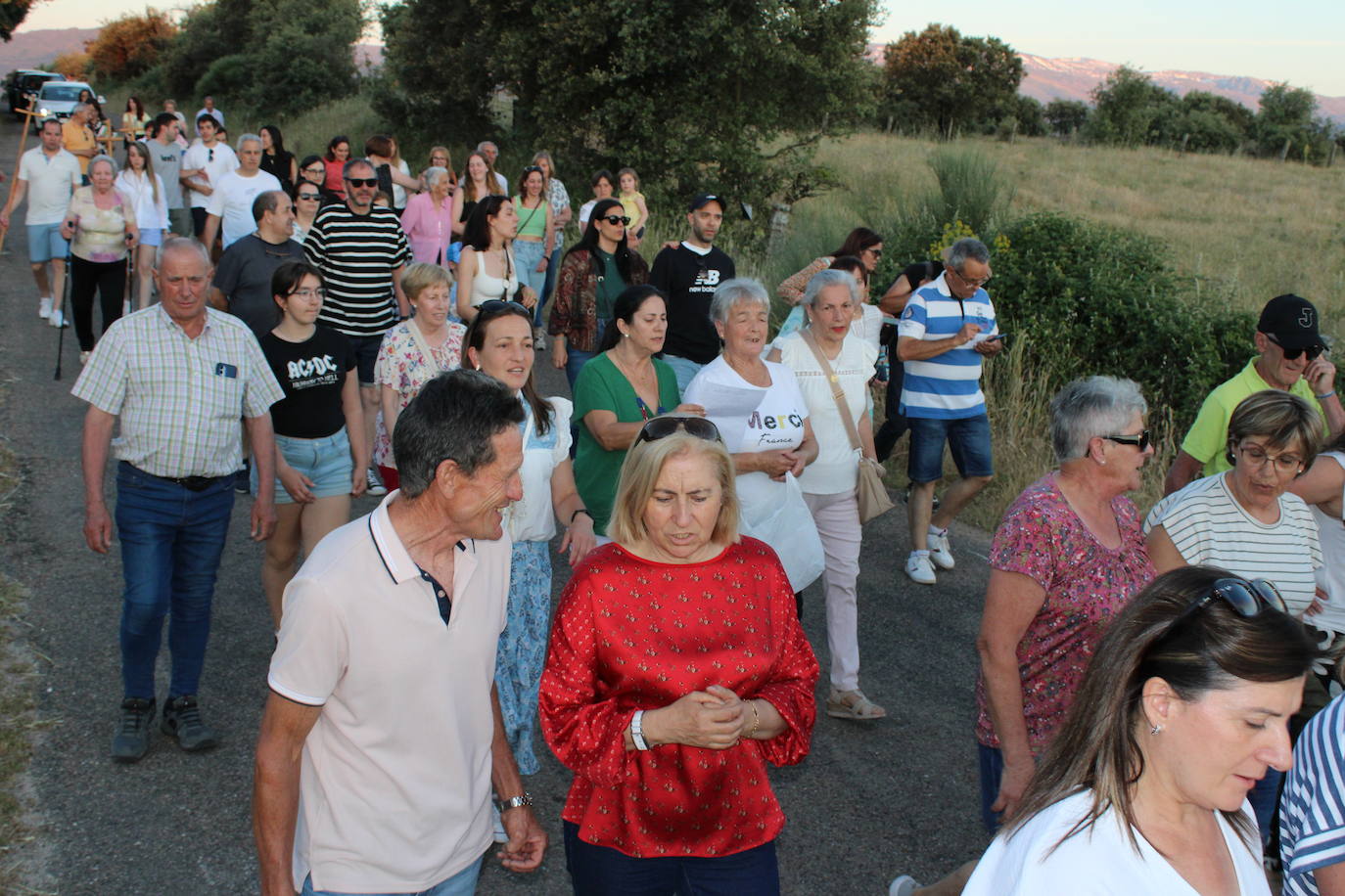 Valdefuentes de Sangusín recibe a la Virgen del Carrascal