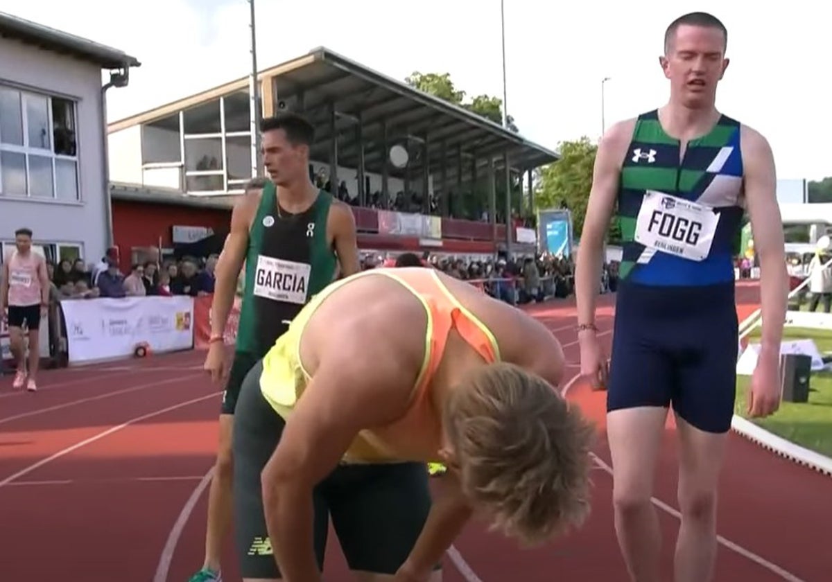 Mario García Romo, tras concluir la prueba este domingo en Rehlingen.