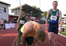 Mario García Romo, tras concluir la prueba este domingo en Rehlingen.