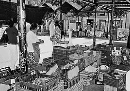 Uno de los últimos puestos de verduras del mercado de San Justo, en 2011.