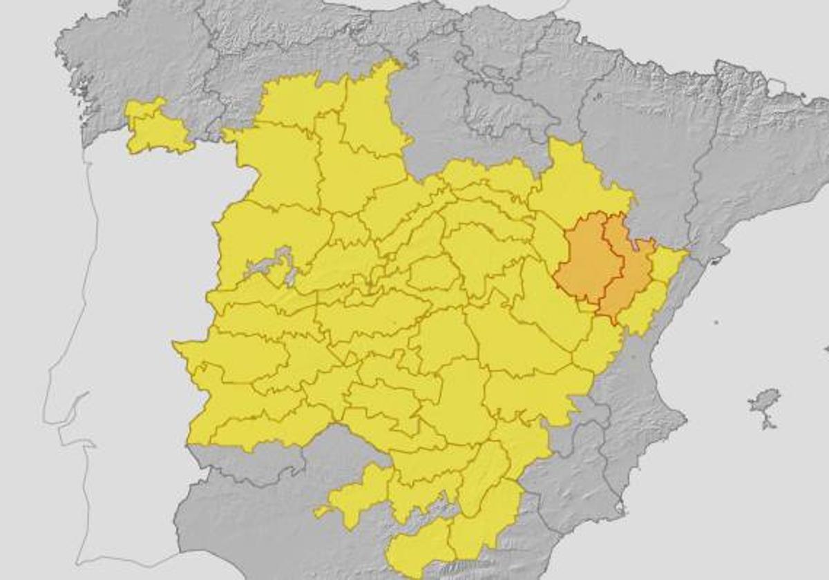 Las tres provincias de Castilla y León en aviso por el intenso calor que sufrirán este lunes