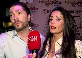 Ángel Cristo y Ana Herminia, ante el micrófono de Europa Press.