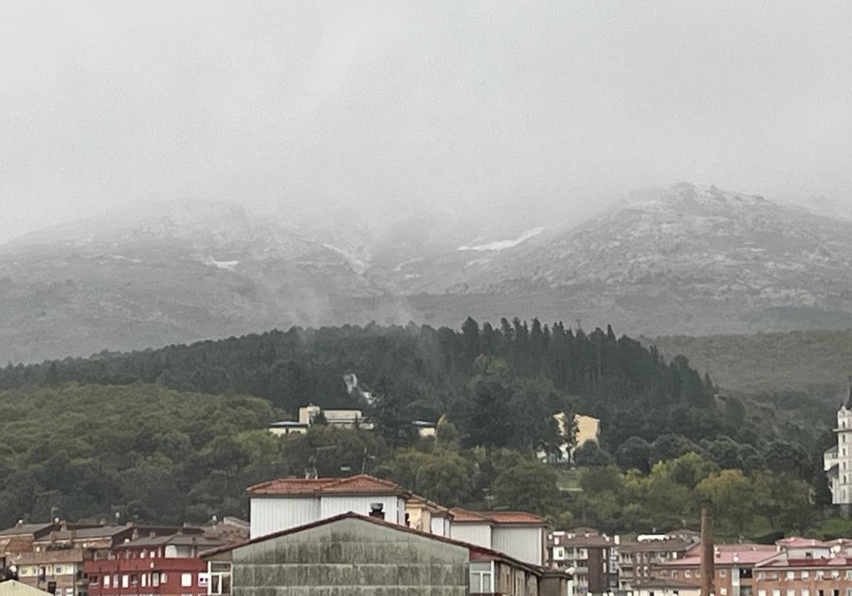 La Sierra de Béjar nevada.
