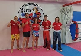 Parte de los deportistas de la Escuela Élite que irán a Hungría.