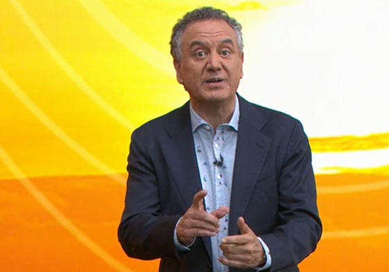 Roberto Brasero en el plató de Antena 3.