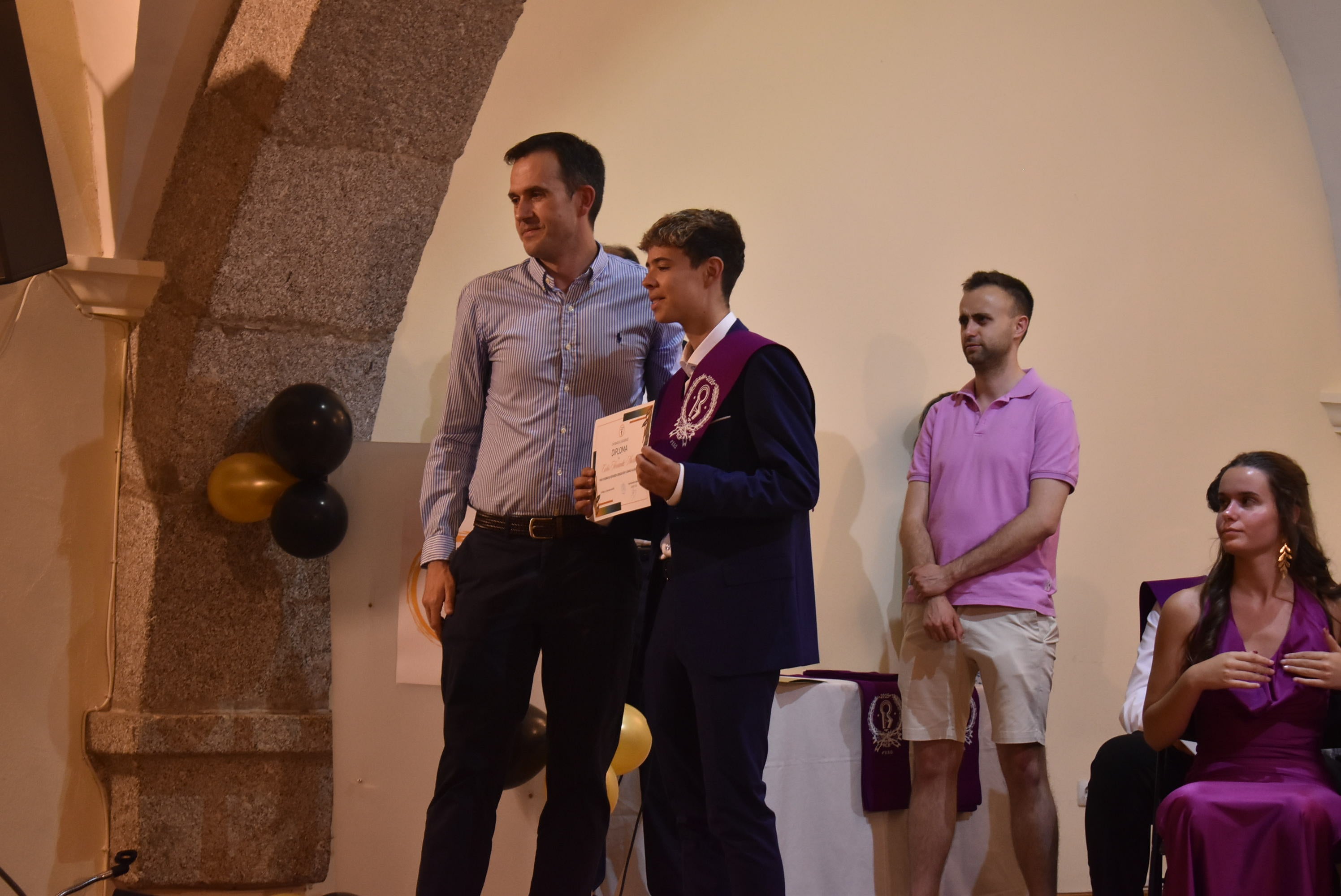 Graduación de los alumnos de 4º de la ESO y Bachillerato del IES Río Cuerpo de Hombre en Béjar