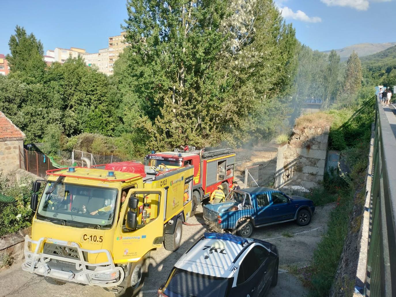 Así ha sido la intervención de los servicios de extinción en el incendio de La Aliseda