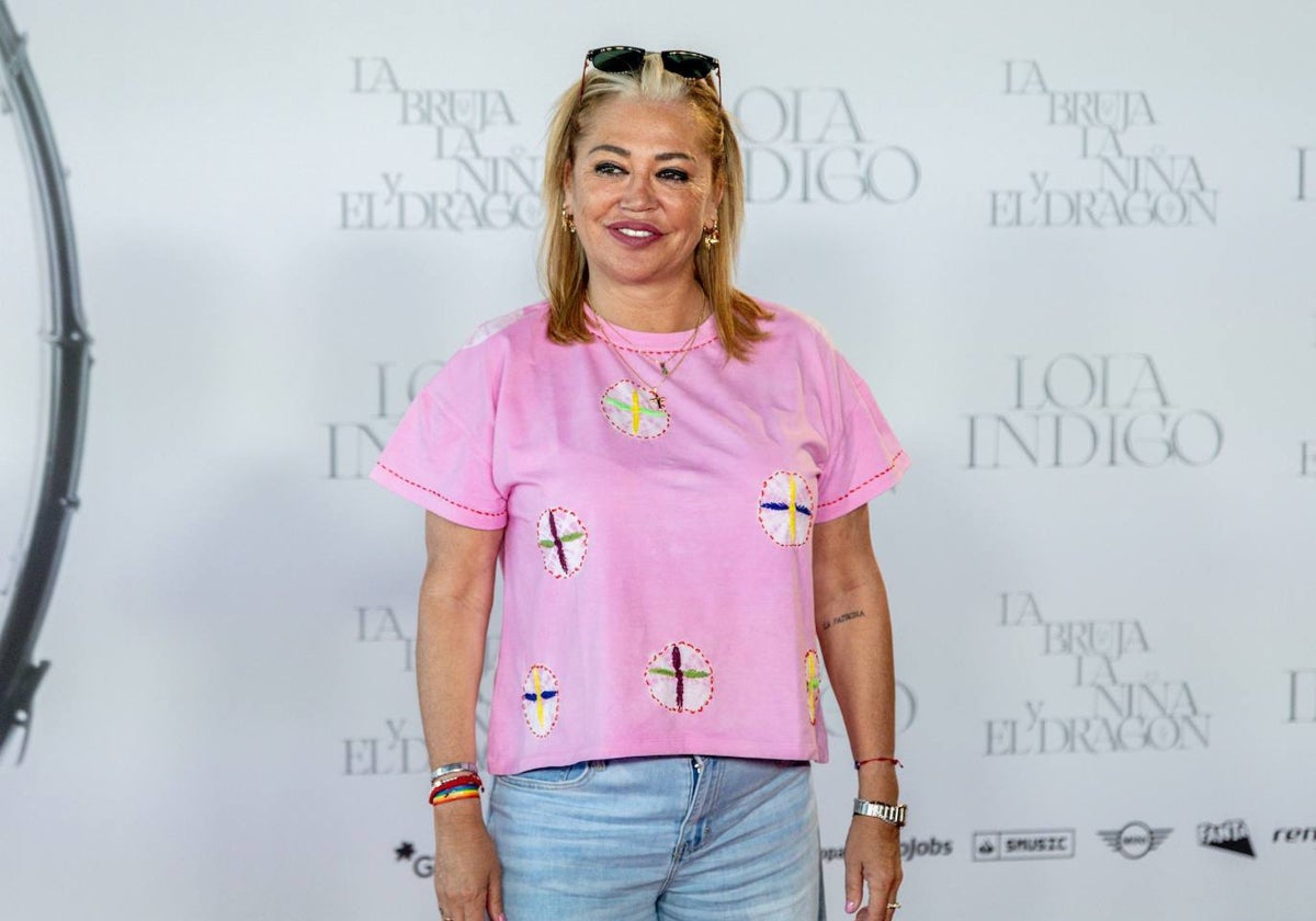 Belén Esteban, en el photocall previo al concierto de Lola Indigo en Madrid.