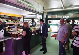 Pedro Martínez, en el Mercado de San Bernardo.