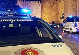 Policía Local de Ávila, durante un control en una foto de archivo de Europa Press.