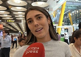 Anna Ferrer Padilla, ante el micrófono de Europa Press.