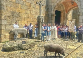 Momento de la bendición del marrano del pasado 13 de junio